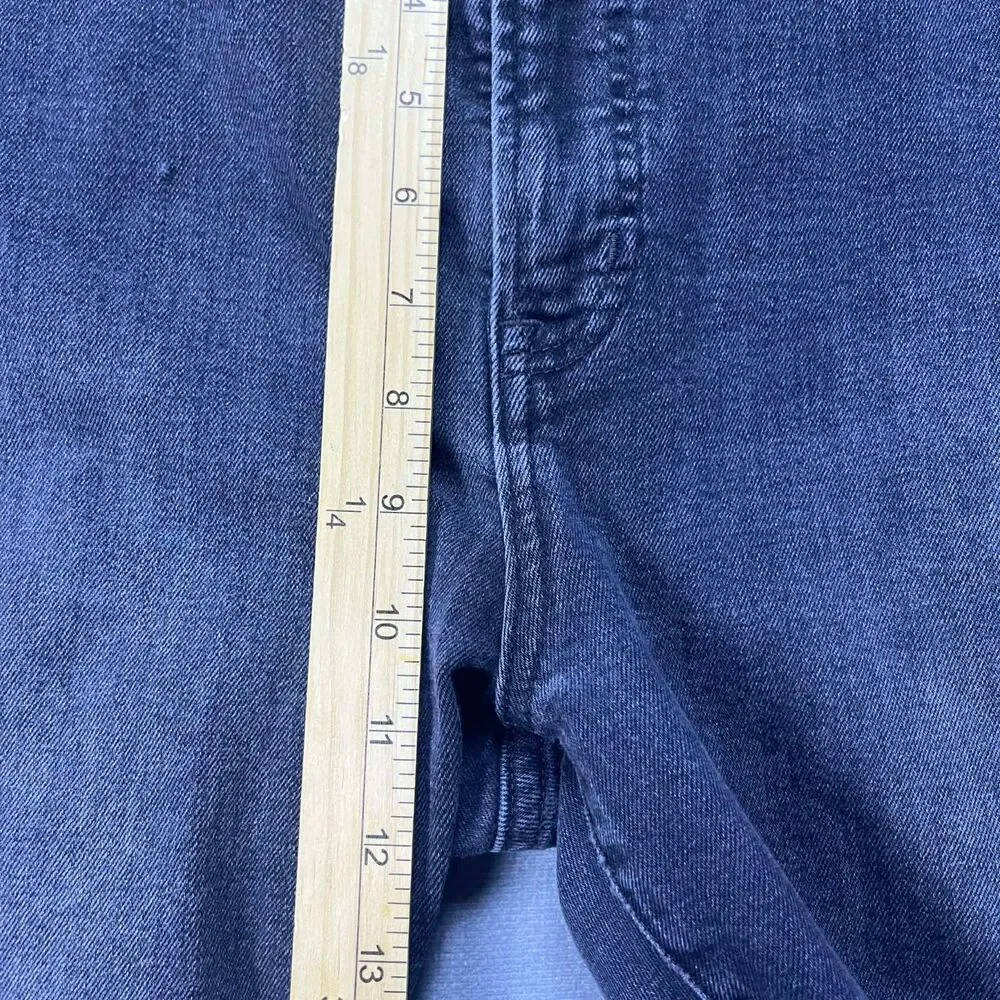 GAP Jeans Women 31 Flare High Rise Faded Black Stretch Denim Long Western Y2K - Picture 7 of 8